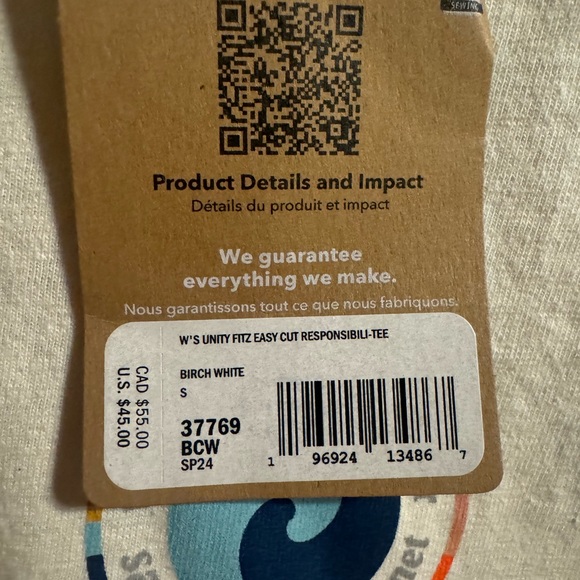 Patagonia Women's T-Shirt, Size Small, NWT - Picture 4 of 9